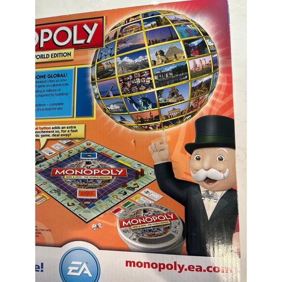 Monopoly Here & Now The World Edition Collector's Edition Electronic Banking Tin - Picture 9 of 12
